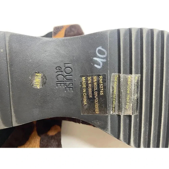 Louise Et Cie Zarab3 Chelsea Leopard Platform Boots Women’s 9.5 US - Picture 10 of 11